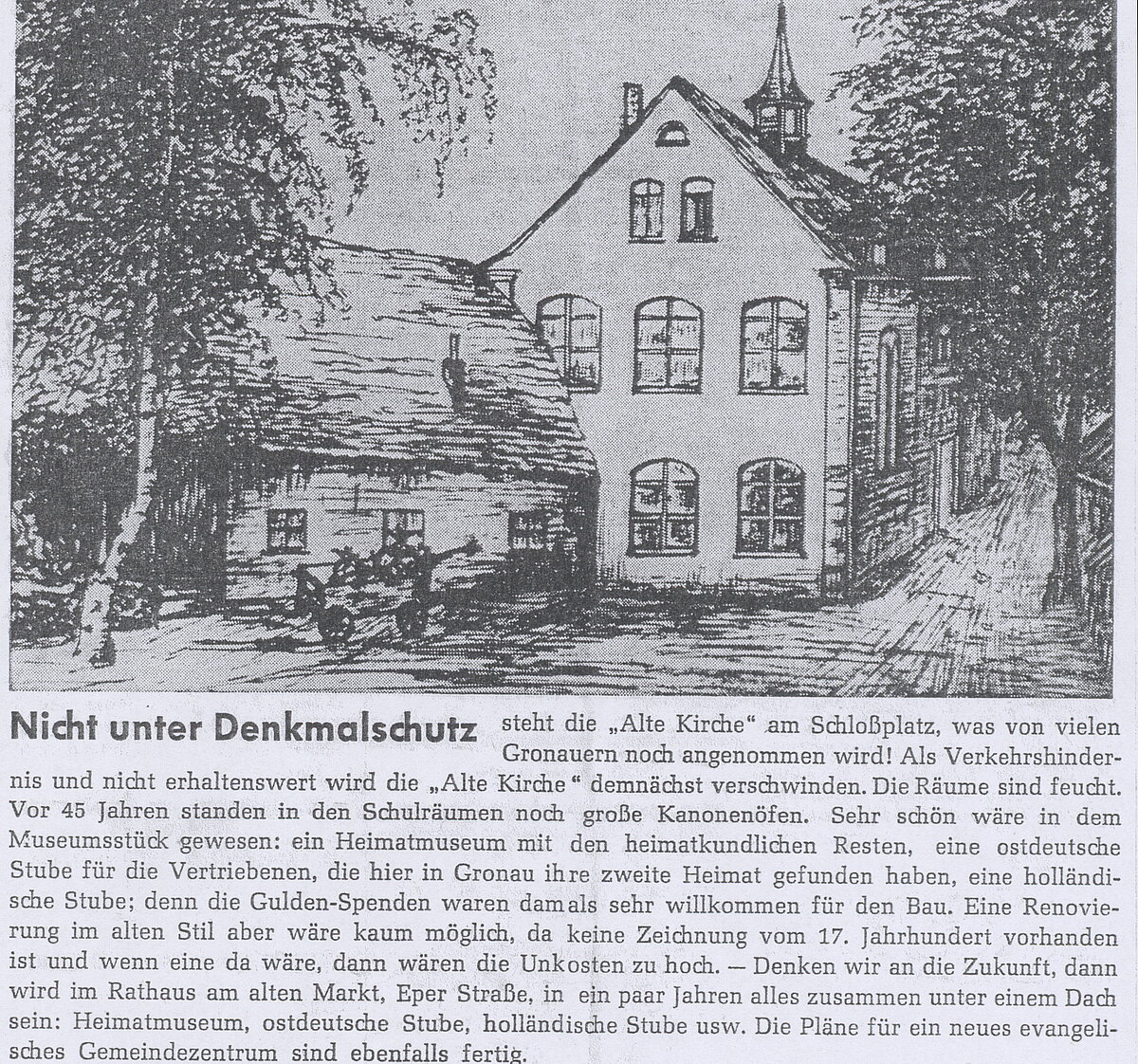 WN Artikel aus dem Archiv der Evangelischen Kirchengemeinde Gronau